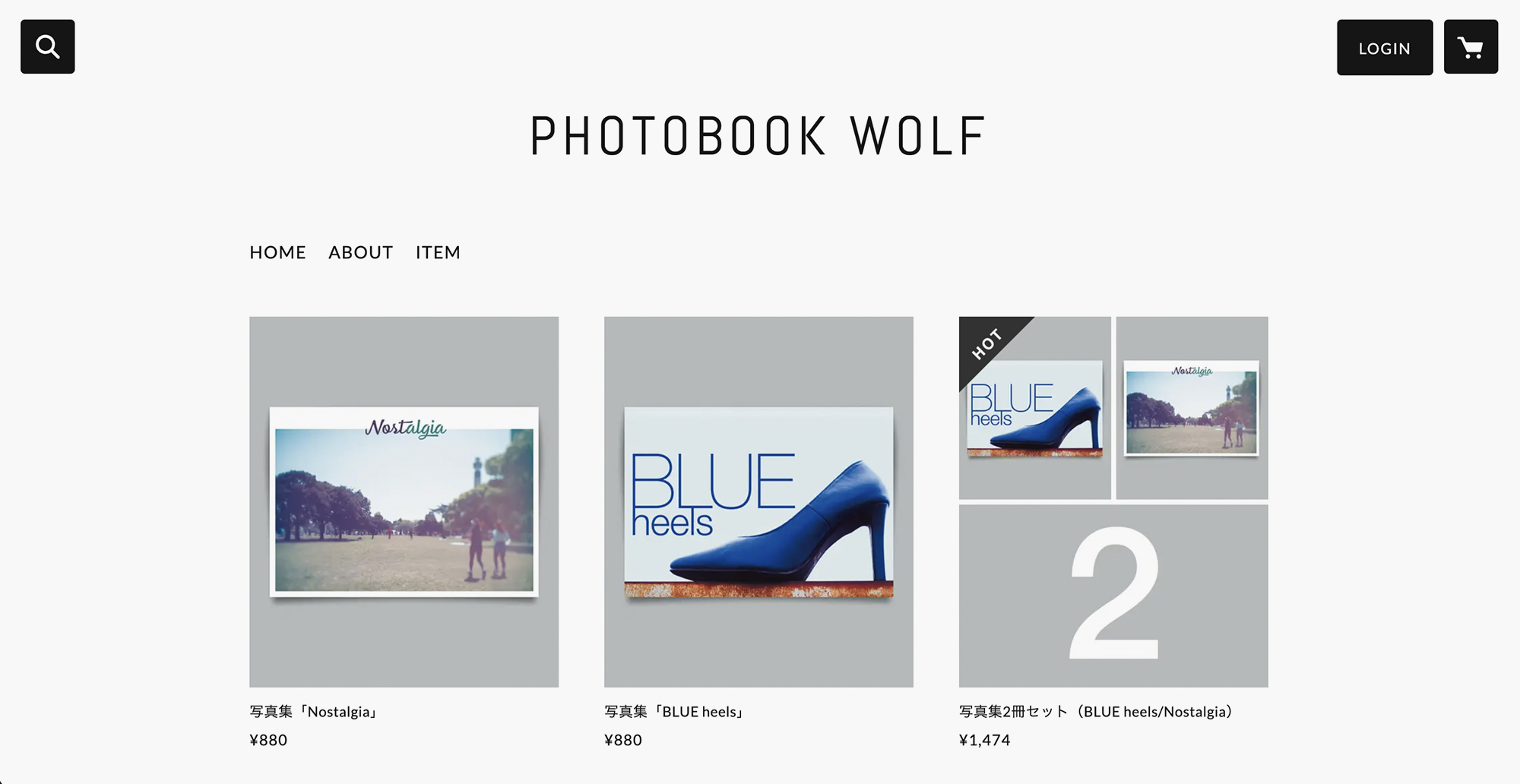 写真集販売ネットショップ